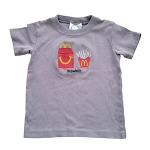 Kids 2T  I'm Lovin It McDonald's Happy Meal Fries Embroidered Boutique T-Shirt